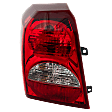 Driver Side Tail Light, with Bulb, Halogen, Clear and Red Lens