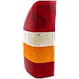 Driver Side Tail Light, with Bulb, Halogen, Amber, Clear and Red Lens, Base Model, 5 Cyl., 2.7L Engine