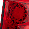 Passenger Side Tail Light, with Bulb, LED, Clear and Red Lens, 6 Cyl., 3.6L Engine