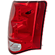 Passenger Side Tail Light, with Bulb, LED, Clear and Red Lens, 6 Cyl., 3.6L Engine, CAPA Certified
