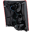 Passenger Side Tail Light, with Bulb, LED, Clear and Red Lens, 6 Cyl., 3.6L Engine, CAPA Certified