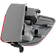 Driver Side, Outer Tail Light, with Bulb, Halogen, Clear and Red Lens