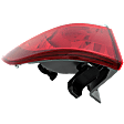 Driver Side, Outer Tail Light, with Bulb, Halogen, Clear and Red Lens