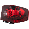 Passenger Side Tail Light, with Bulb, Halogen, Clear and Red Lens