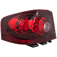 Driver Side Tail Light, with Bulb, Halogen, Clear and Red Lens