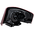 Driver Side Tail Light, with Bulb, Halogen, Clear and Red Lens