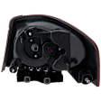 Driver Side Tail Light, with Bulb, Halogen, Clear and Red Lens, CAPA CERTIFIED