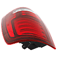 2013-2018 Ram 1500 - Passenger Side Tail Light, with Bulb, LED, Clear and Red Lens, Black Interior, With Sport Type, CAPA CERTIFIED