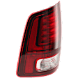 Driver Side Tail Light, with Bulb, LED, Clear and Red Lens, Black Interior, With Sport Type