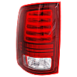 Driver Side Tail Light, with Bulb, LED, Clear and Red Lens, Black Interior, With Sport Type, CAPA CERTIFIED