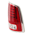 Passenger Side Tail Light, with Bulb, LED, Clear and Red Lens, Chrome Interior, With Premium Type