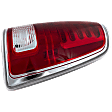 Passenger Side Tail Light, with Bulb, LED, Clear and Red Lens, Chrome Interior, With Premium Type, CAPA CERTIFIED