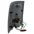 Passenger Side Tail Light, with Bulb, LED, Clear and Red Lens, Chrome Interior, With Premium Type, CAPA CERTIFIED