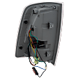 Passenger Side Tail Light, with Bulb, LED, Clear and Red Lens, Chrome Interior, With Premium Type, CAPA CERTIFIED