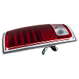 Passenger Side Tail Light, with Bulb, LED, Clear and Red Lens, Chrome Interior, With Premium Type, CAPA CERTIFIED