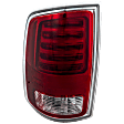 Driver Side Tail Light, with Bulb, LED, Clear and Red Lens, Chrome Interior, With Premium Type, CAPA CERTIFIED