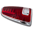 Driver Side Tail Light, with Bulb, LED, Clear and Red Lens, Chrome Interior, With Premium Type, CAPA CERTIFIED