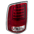 Driver Side Tail Light, with Bulb, LED, Clear and Red Lens, Chrome Interior, With Premium Type, CAPA CERTIFIED