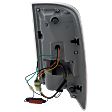 Driver Side Tail Light, with Bulb, LED, Clear and Red Lens, Chrome Interior, With Premium Type, CAPA CERTIFIED