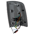 Driver Side Tail Light, with Bulb, LED, Clear and Red Lens, Chrome Interior, With Premium Type, CAPA CERTIFIED