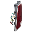 Driver Side Tail Light, with Bulb, LED, Clear and Red Lens, Chrome Interior, With Premium Type, CAPA CERTIFIED