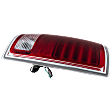 Driver Side Tail Light, with Bulb, LED, Clear and Red Lens, Chrome Interior, With Premium Type, CAPA CERTIFIED
