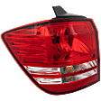 Driver Side, Outer Tail Light, with Bulb, Halogen, Clear and Red Lens, CAPA CERTIFIED