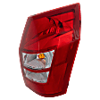 Passenger Side Tail Light, with Bulb, Halogen, Clear and Red Lens