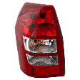 Driver Side Tail Light, with Bulb, Halogen, Clear and Red Lens