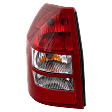 Driver Side Tail Light, with Bulb, Halogen, Clear and Red Lens