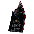 Driver Side Tail Light, with Bulb, Halogen, Clear and Red Lens