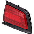 Passenger Side, Outer Tail Light, with Bulb, LED, Red Lens