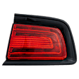 Passenger Side, Outer Tail Light, with Bulb, LED, Red Lens, CAPA CERTIFIED