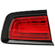Driver Side, Outer Tail Light, with Bulb, LED, Red Lens, CAPA CERTIFIED