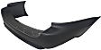 Rear Primed Bumper Cover, With Black Trim, Stow and Go Seat, Without Parking Aid Sensor Holes