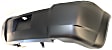 Rear Primed Bumper Cover, With Single Exhaust Hole