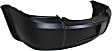 Rear Primed Bumper Cover, With Single Exhaust Hole, CAPA CERTIFIED