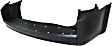 Rear Primed Bumper Cover, With Parking Aid Sensor Holes, CAPA Certified