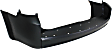 Rear Primed Bumper Cover, With Parking Aid Sensor Holes, CAPA Certified