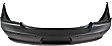 Rear Primed Bumper Cover, With Parking Aid Sensor Holes, Except SRT8 Model