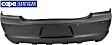 Rear Primed Bumper Cover, With Parking Aid Sensor Holes, Except SRT8 Model, CAPA Certified