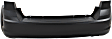 2013 Dodge Journey - Rear Primed Bumper Cover, For Models Without Fascia and Parking Aid Sensor, With Single Exhaust