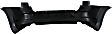 Rear Primed Bumper Cover, (1-Piece Design), With Dual Exhaust Holes, Without Parking Aid Sensor Holes