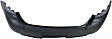 Rear Primed Bumper Cover, With Parking Aid Sensor Holes, CAPA CERTIFIED