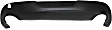 Rear, Lower Bumper Cover, Textured, With Chrome Trim