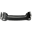 Rear, Upper Primed Bumper Cover, (2-Piece Design), Without Parking Aid Sensor Holes