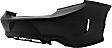 Rear Primed Bumper Cover, For Models Without Blind Spot Sensor and Park Assist System, CAPA Certified