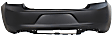 Rear Primed Bumper Cover, For Models Without Blind Spot Sensor and Park Assist System, CAPA Certified