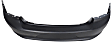 Rear Primed Bumper Cover, For Models Without Blind Spot Sensor and Park Assist System, CAPA Certified