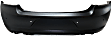 Rear Primed Bumper Cover, For Models With Park Assist System, CAPA Certified